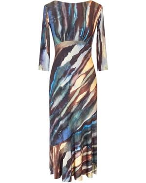 Alie Street London Maxine Asymmetric Dress - Blue