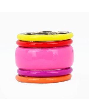 Pinnole When The Sun Goes Down Ring Stack - Pink