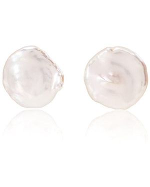Pearls of the Orient Online Decus Large Keishi Pearl Studs - Pink