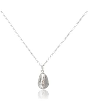 Auree Moka Sterling Shell Pendant - Metallic