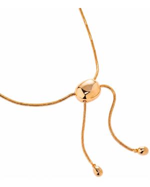 Lagomist Coffee Bean Lariat Necklace - Metallic