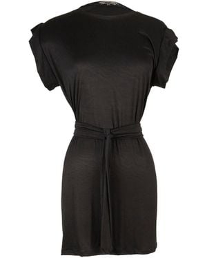 Jennafer Grace Tunic With Tie - Black