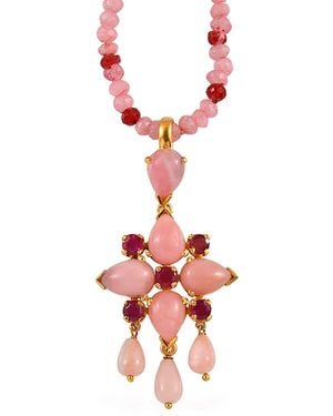 Emma Chapman Jewels Opal Ruby Pendant - Red