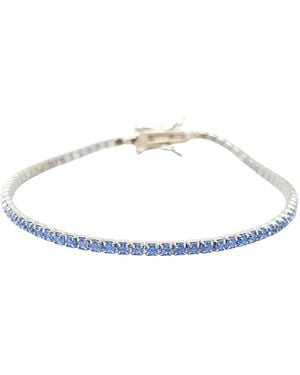 Harfi Topaz Gemstone Tennis Bracelet - White