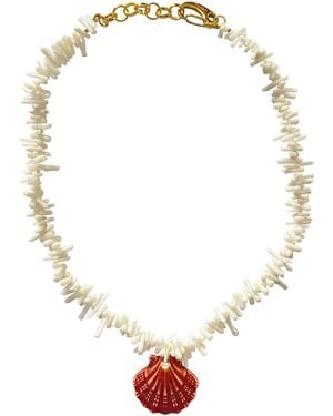 Smilla Brav Shell Necklace Mia - Metallic