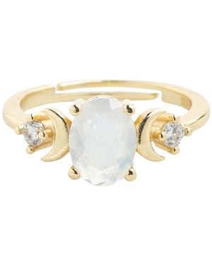 Starfish Project Starlight Moonstone Ring - Metallic