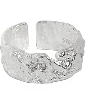 Janus Edinburgh Ledi Sterling Chunky Ring - White
