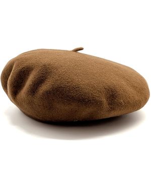 DORIA 1905 Wool Felt Basque Cap - Brown
