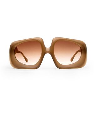 Loop and Egg Neutrals Sunglasses L A G Four Ochre - Brown
