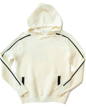 Circular Path Neutrals Double Stripe Pullover Hoodie - Metallic
