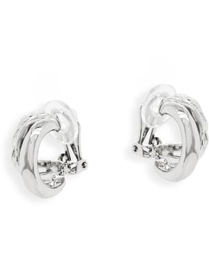 Grosse Platinum Clip On Earrings, Series Pop Metal - Metallic