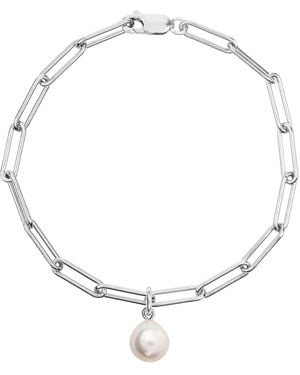 Ora Pearls Aetia Pearl Chain Bracelet - Metallic