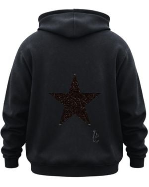 Aura & Co Nyc Star Hoodie Glitter - Blue