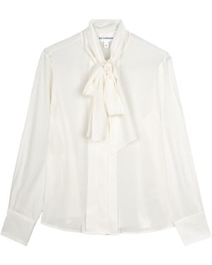 Bel Cashmere Carmen Ecru Blouse - White