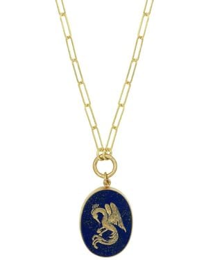 Ece London The Phoenix Ii Necklace - Blue