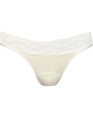 Zd - Zero Defects Neutrals Venus Mini Lace Brief – Sensuality With Soy Fibre - White