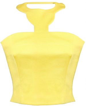 Madebyza Tranquilmaré Sunburst Sculpted Top - Yellow