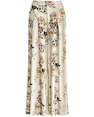 Why Mary Vintage Floral Culottes - Metallic