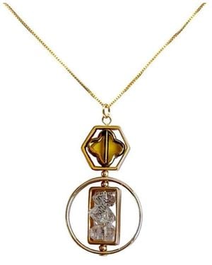 Aracheli Studio Art X Herkimer Crystals Necklace - Metallic