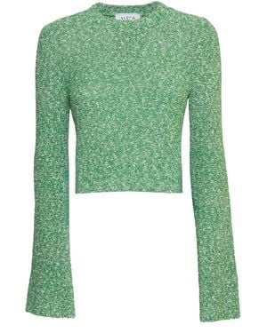 SVETA Milano Cork Cotton Sweater - Green
