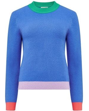 Sugarhill Honor Sweater, Color Block - Blue