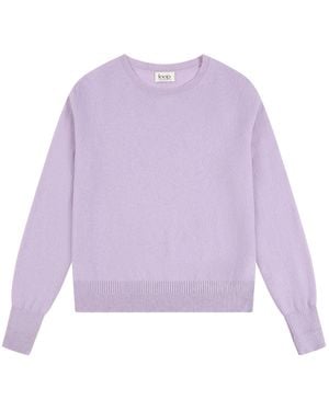 Loop Cashmere Cashmere Crew Neck Jumper - Purple