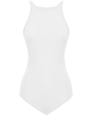 Peraluna Greta Halter Neck Bodysuit - White