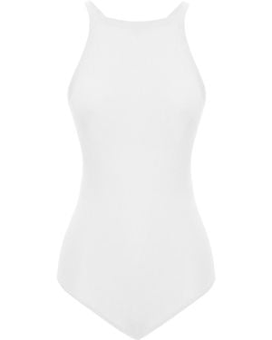Peraluna Greta Halter Neck Bodysuit - White