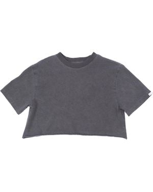 Ariko Sea Beach Crop Tee - Grey