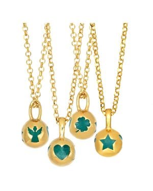 Myrto Katramadou Jewellery Melina Pendant-Plated Pine - Yellow