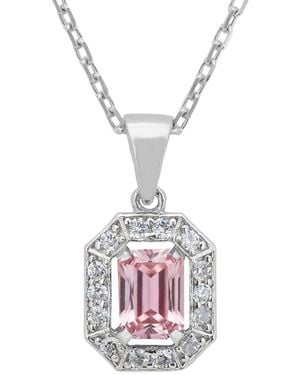LÁTELITA London Whistledown Gemstone Pendant Necklace Morganite - Pink