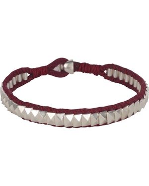 Dime Tribe Burgundy Rocky Road Bracelet - Brown