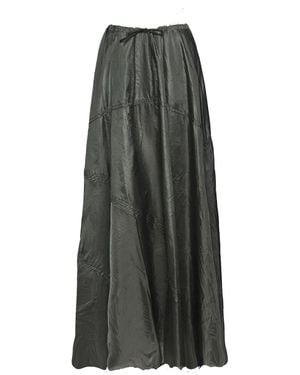 Deborah Lindquist Eco Lifestyle Amy Maxi Parachute Skirt Steel - Gray