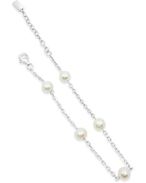 Lutiro Freshwater Pearl Orbit Bracelet - Metallic