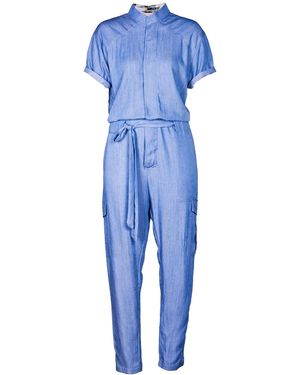 carlton jones Tencel Denim Jumpsuit Homme - Blue