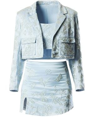 Songs of Siren The Business Suit Blazer Powder - Blue