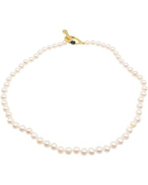 Amy Delson Jewelry Pearl - Metallic