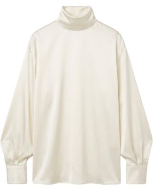 OSCARMORRIS Neutrals Alba Cream Shirt - White