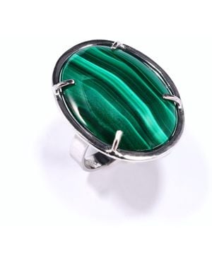 Mineralgems•Studio Malachite Ring Fail - Green