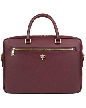 PLACE OF ELMS Classic Cabernet Gentlemen Briefcase - Purple