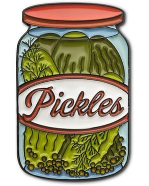 Make Heads Turn Enamel Pin Pickle Jar - Green