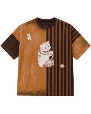Castaneda Neutrals Sepia Short Sleeve T-Shirt One - Brown