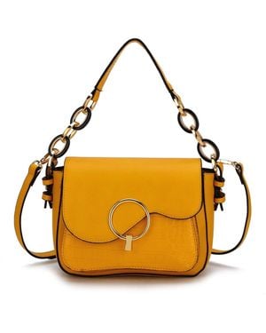 Mkf Collection - J'omor Fanta Croc Shoulder Bag - Yellow