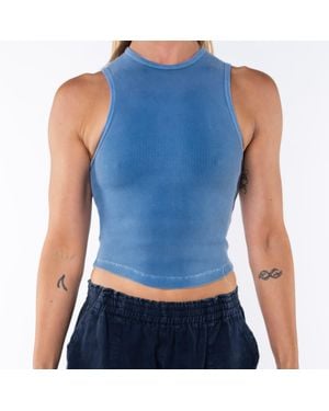 Ariko Wave Scallop Tank - Blue
