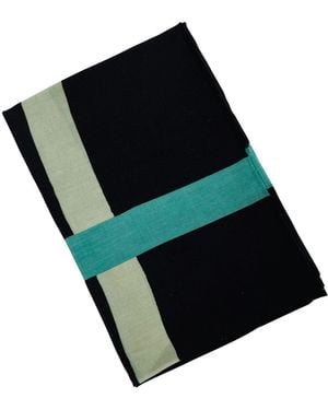 Heritagemoda Neutrals Classic Wool Silk Scarf - Black