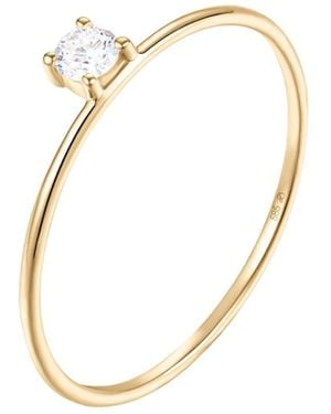 Dyamka Diamond Solitaire Ring - Metallic