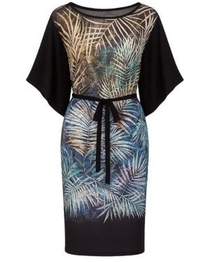 Conquista Tie Waist Dress - Black