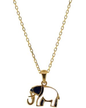 Ebru Jewelry And Elephant Necklace - Metallic