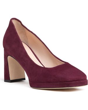 Beautiisoles by Robyn Shreiber Made in Italy Cristina Burgundy Day Night Platform Pump - Purple