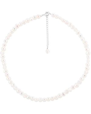 Pearl Code Baroque Pearl Choker — Freshwater Pearl Necklace - White